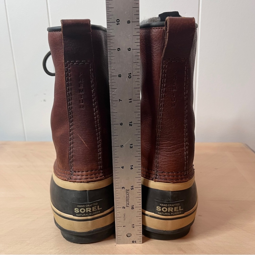 Sorel 1964 Premium Waterproof Handcrafted Winter Boots w Lining Leather Men10 - Picture 13 of 15